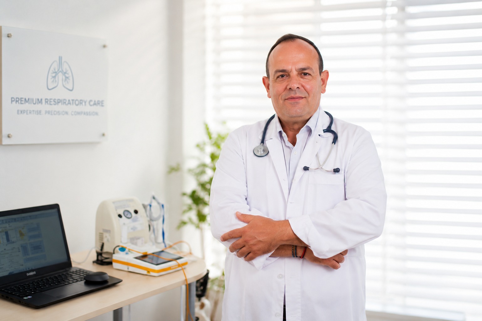 Dr. Nikolaidis in clinic
